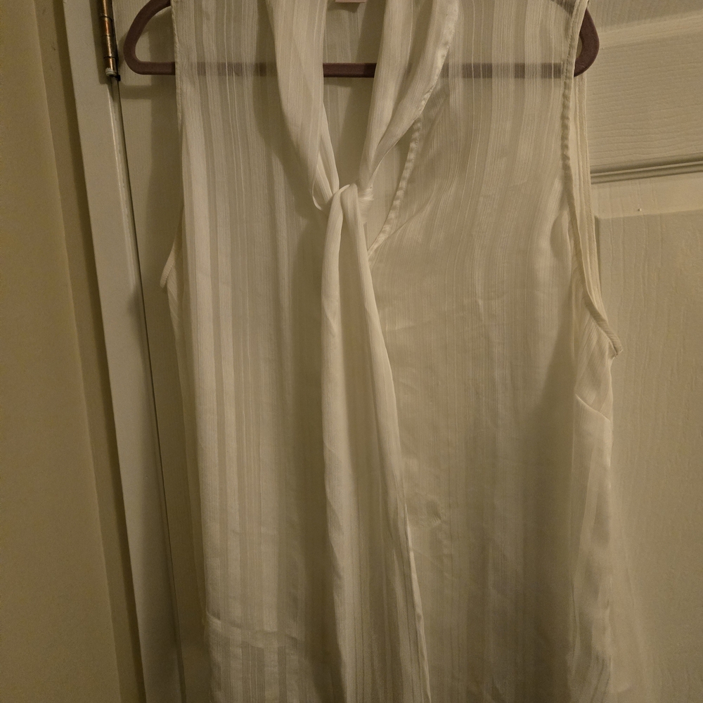 Penningtons Ivory Tie-Front Blouse